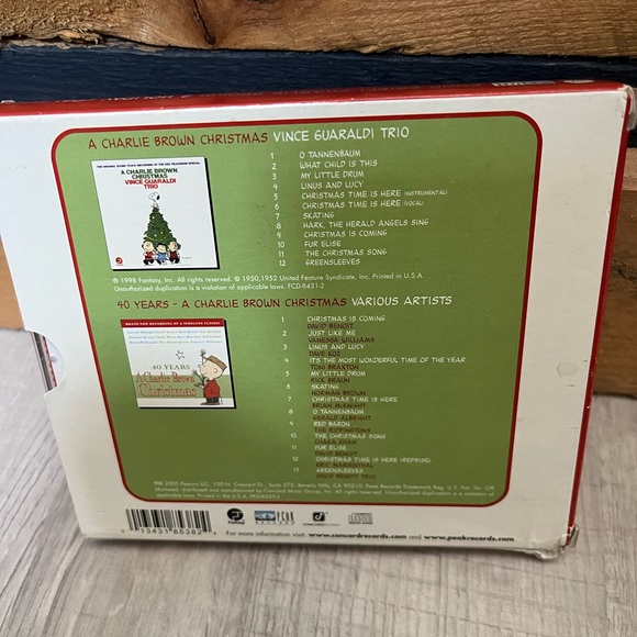 Vintage Peanuts Charlie Brown  2 disc CD set Christmas Good grief Charli… - Picture 5 of 8